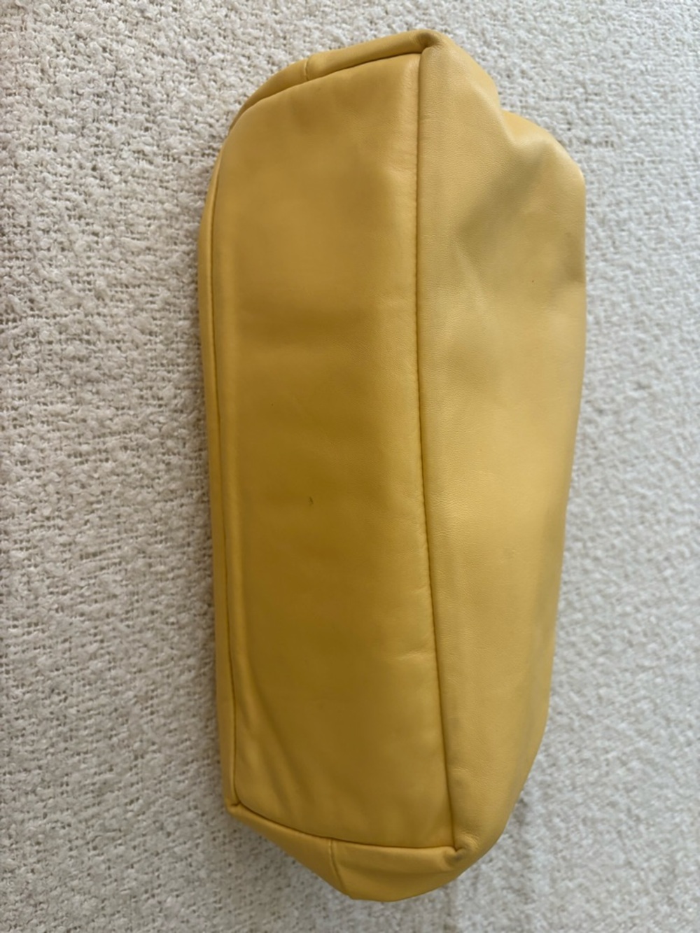 Mansur Gavriel Mustard Yellow Leather Cloud Clutch - Picture 5 of 10